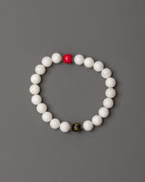 Handmade White Beaded Bracelet