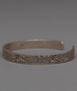 Handmade Tibetan Silver Bracelet 