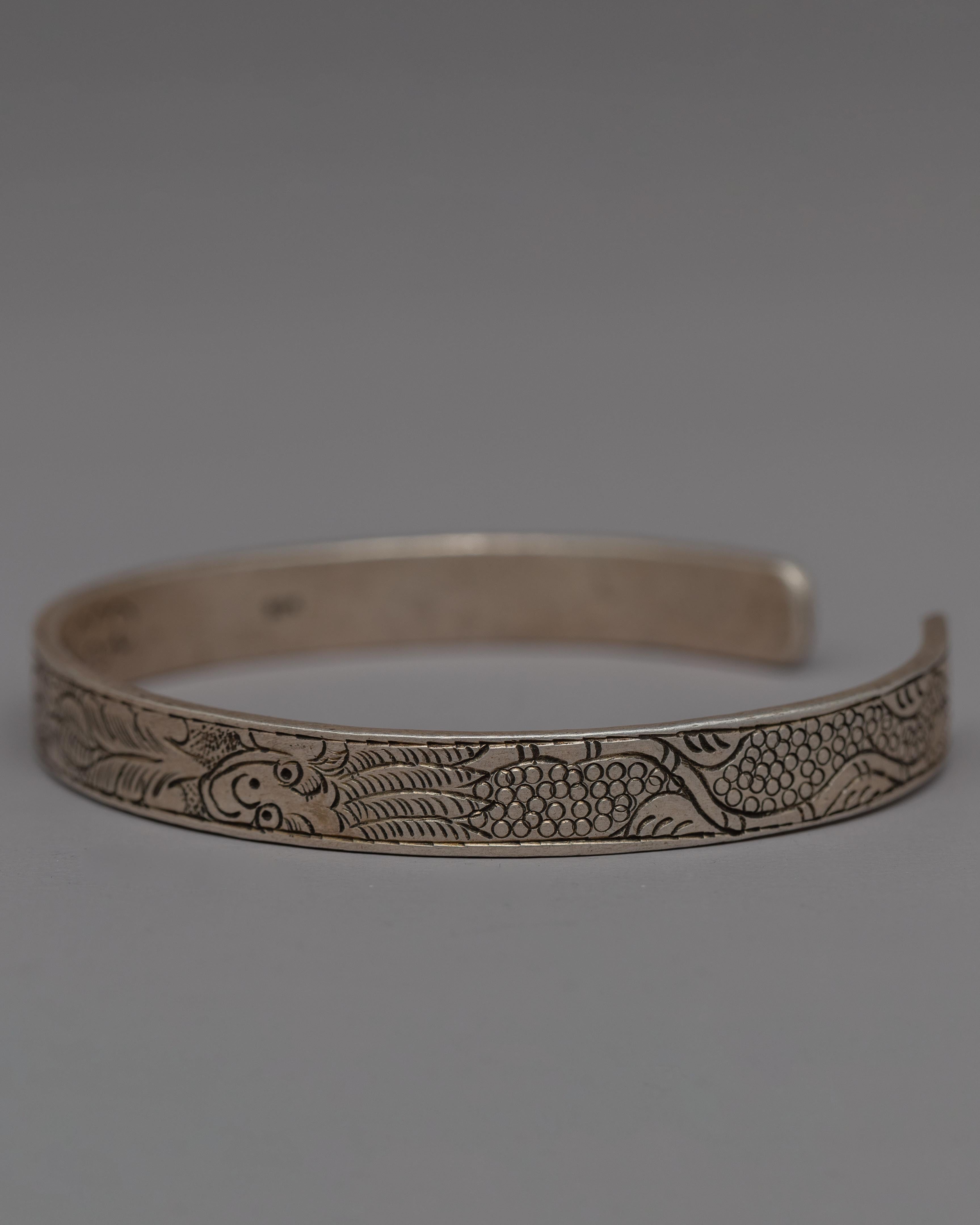 Handmade Tibetan Silver Bracelet 