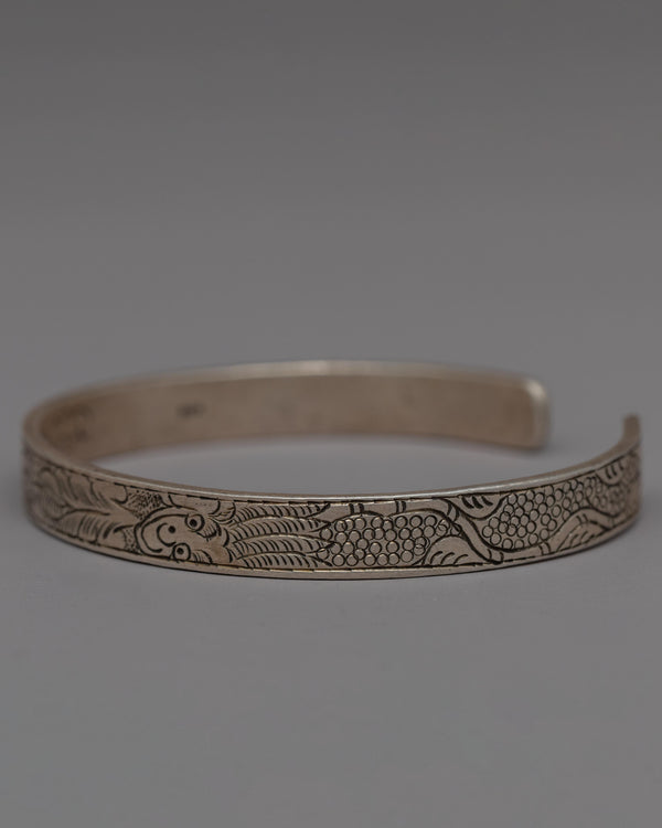 Handmade Tibetan Silver Bracelet 