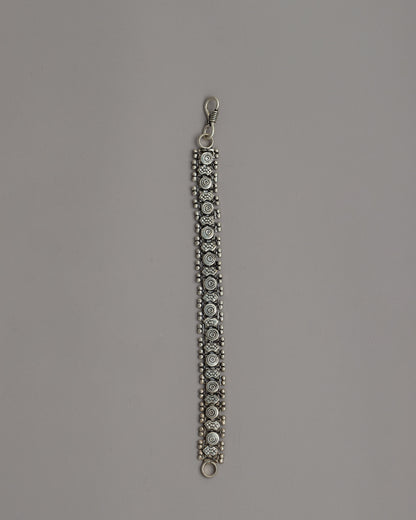 19.5 cm White Metal Bracelet