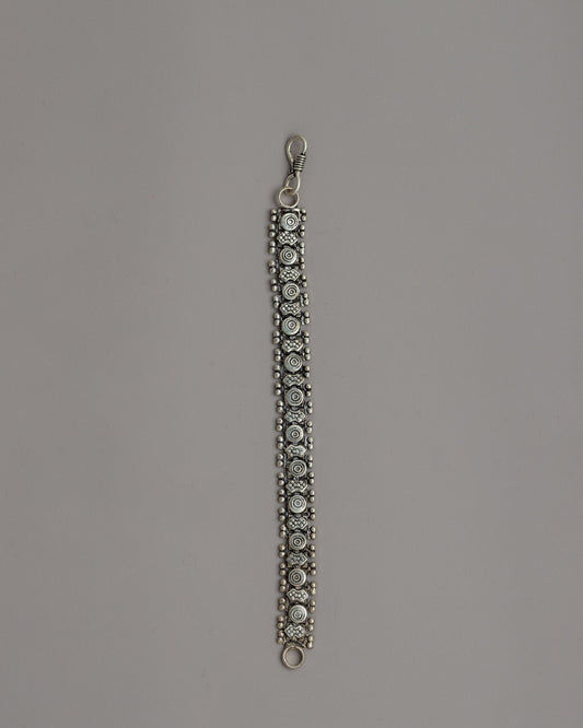 19.5 cm White Metal Bracelet