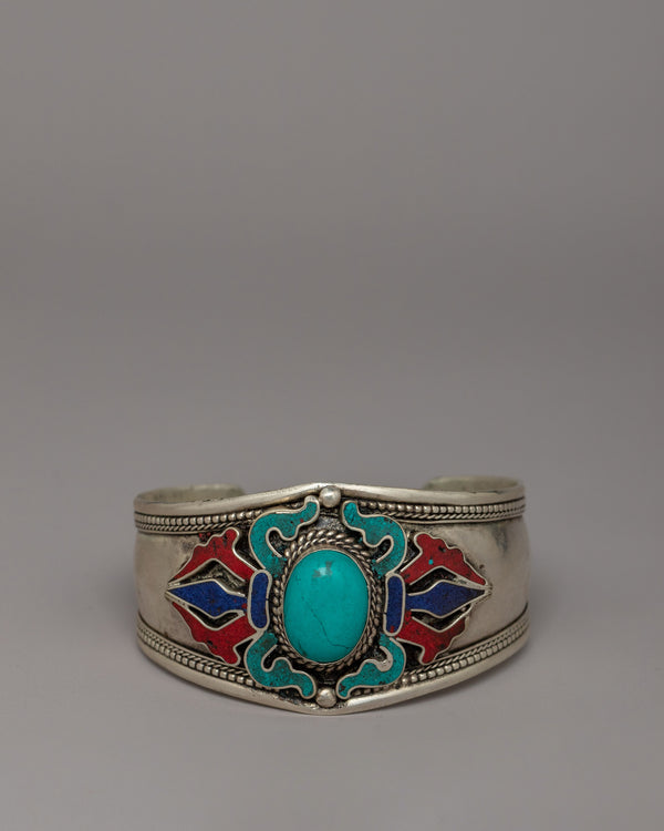 Turquoise Engraved Bracelet