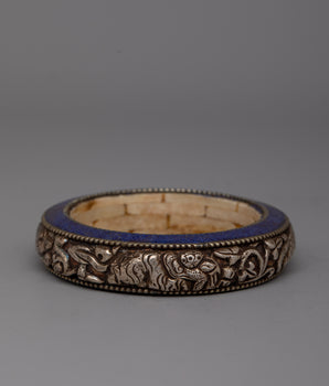 Silver Tibetan Bracelet Bangle