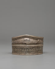 White Metal Filigree Bracelet