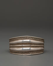 Sterling Silver Tibetan Cuff Bracelet