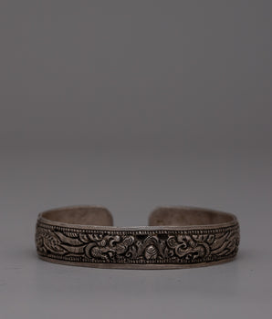 Silver Tibetan Bracelet 