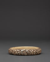 Silver And White Resin Bracelet