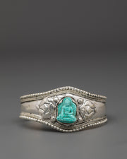 Turquoise Buddha Cuff Bracelet