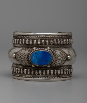 Inlaid Lapis Lazuli Bracelet