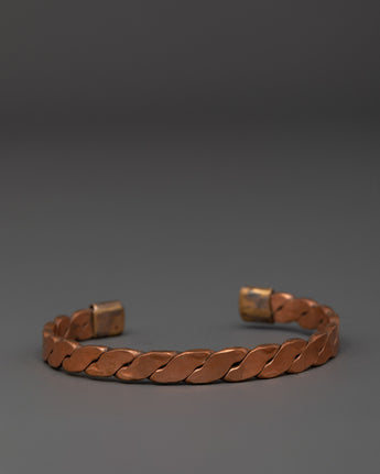 Handcrafted Twisted Copper Cuff Bracelet