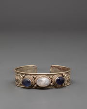 Traditional Himalayan Jewelry Bracelet | Gemstone Cuff