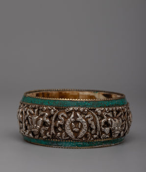 8 Auspicious Symbol Bangle 
