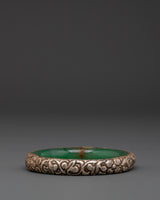 Silver-plated spiritual bangle 