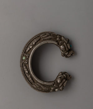Old Stone Dragon Head Bracelet