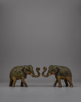 Brass Elephant Figurines