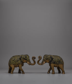 Brass Elephant Figurines