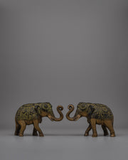 Brass Elephant Figurines