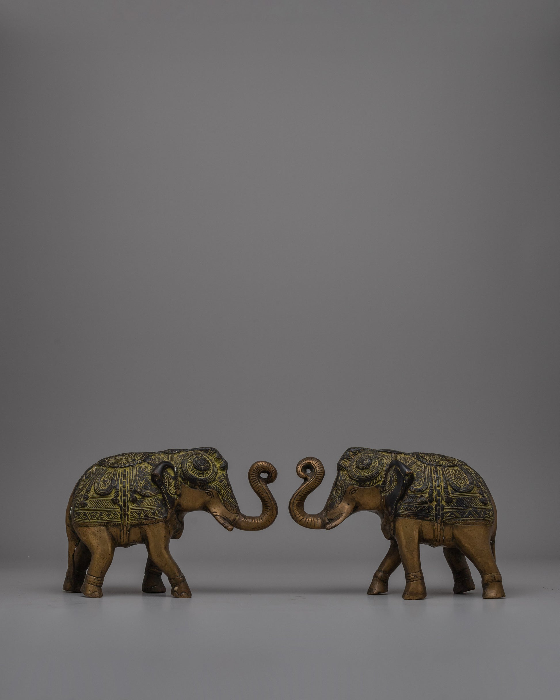 Brass Elephant Figurines