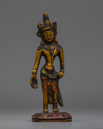 Brass Lokeshvara Statue