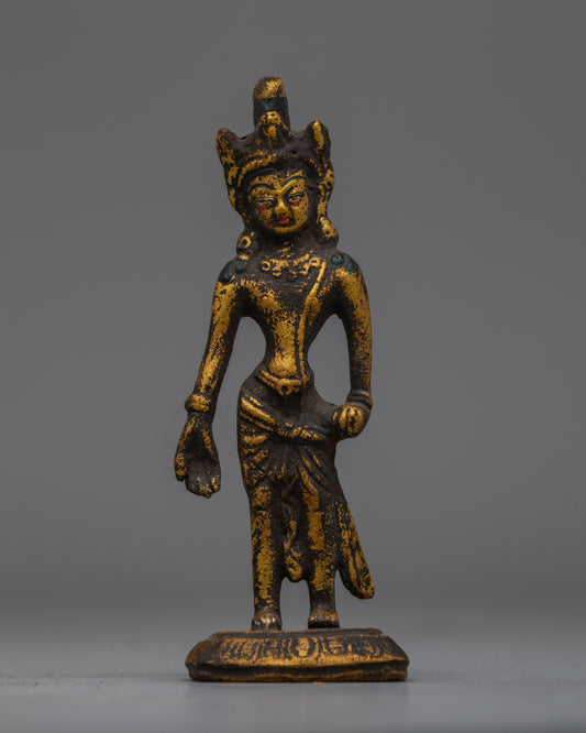 Brass Padmapani Lokeswara Statue