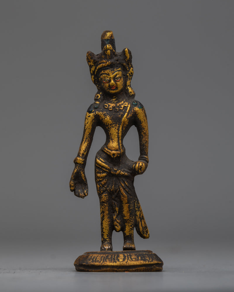 Brass Padmapani Lokeswara Statue