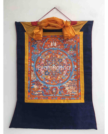 Brocade Mounted Buddha Mandala