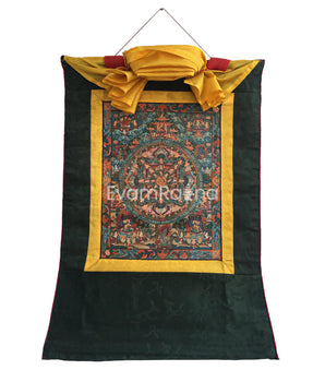 Brocade Mounted Buddha Mandala Thangka Painting