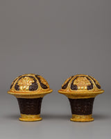 Handcrafted Traditional Brocade Thangka Stick Cap