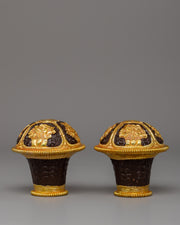 Handcrafted Traditional Brocade Thangka Stick Cap
