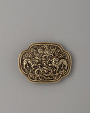 White Metal Belt Buckle