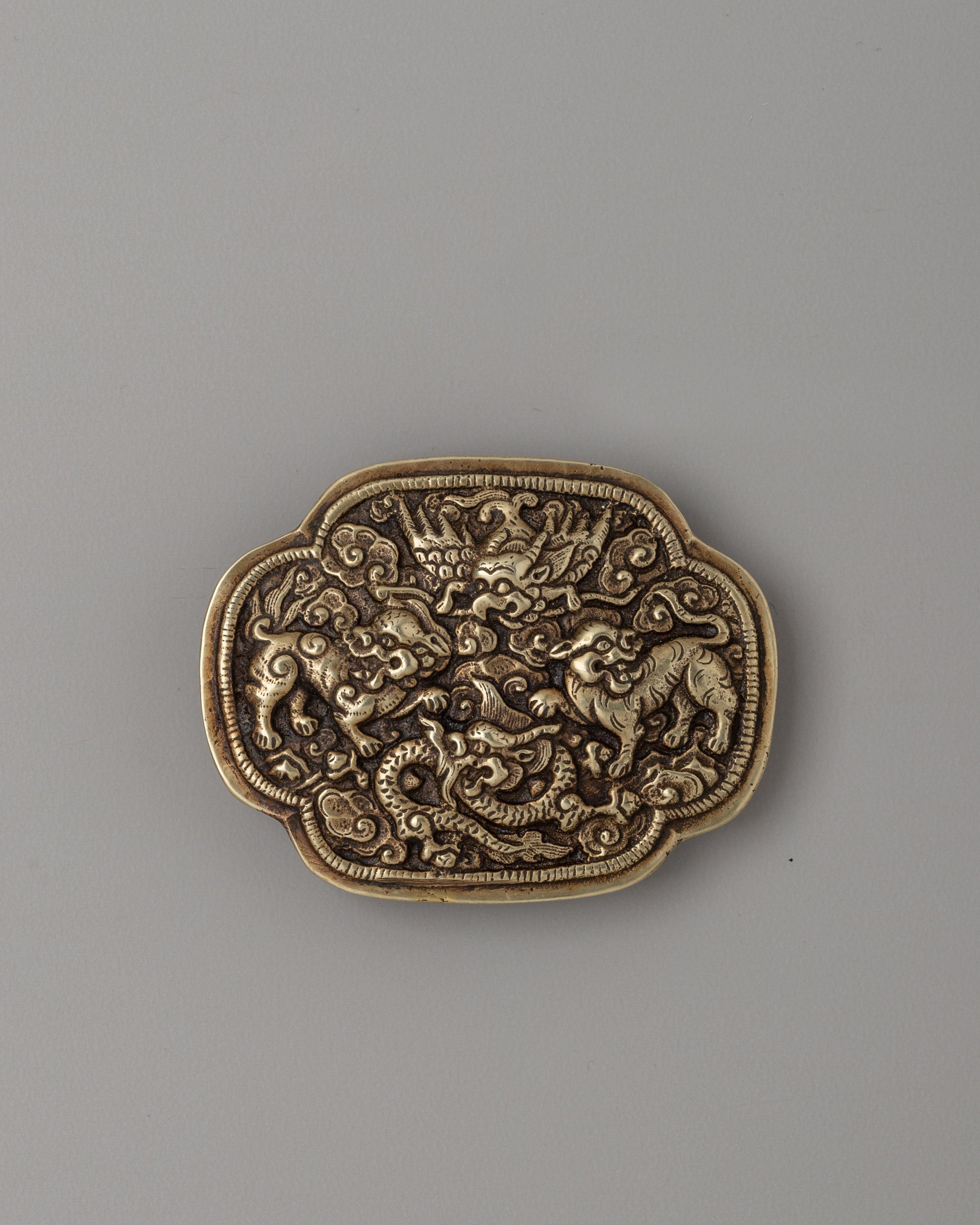 White Metal Belt Buckle
