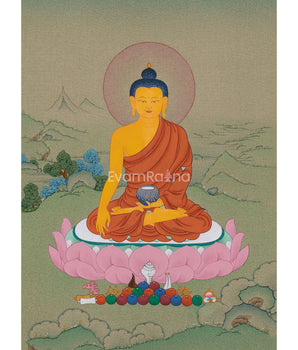 Sacred Shakyamuni Buddha Thangka