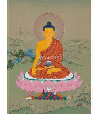 Sacred Shakyamuni Buddha Thangka