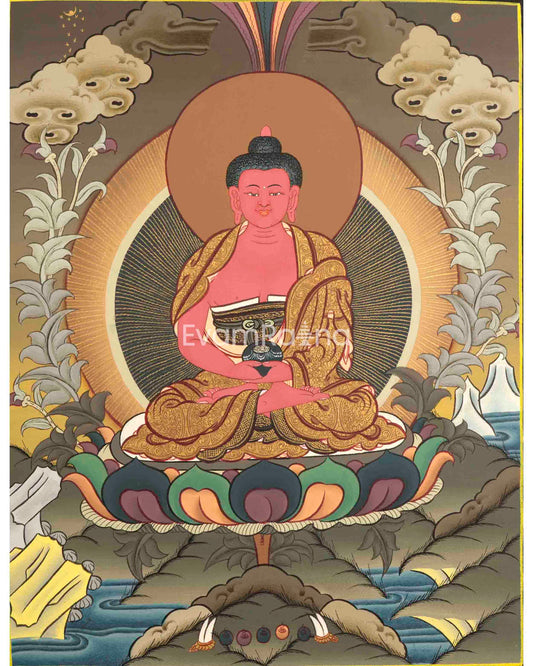 Buddha Amitabha Painting | Wall Hanging Buddha Thangka