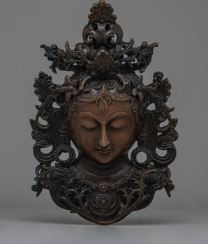 White Tara Buddha Wall Mask