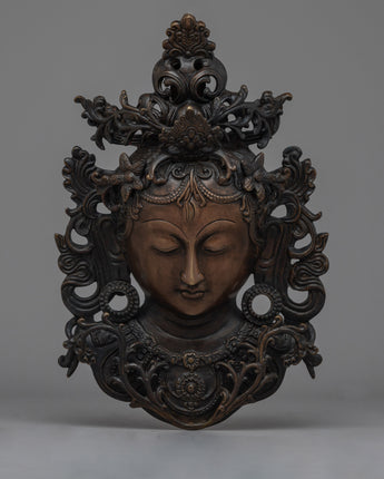 White Tara Buddha Wall Mask