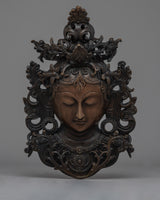 White Tara Buddha Wall Mask