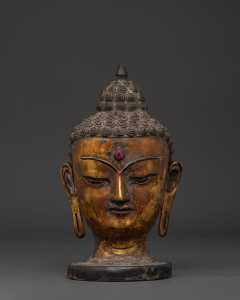 Buddha Head Figurine