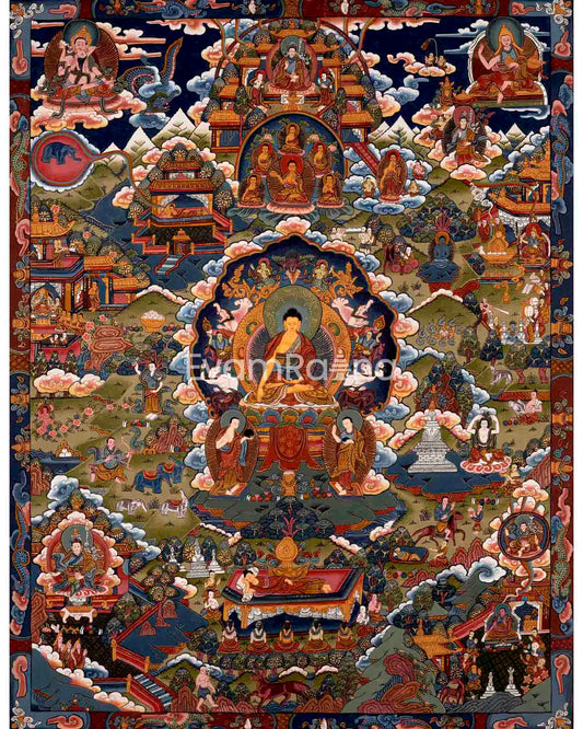 Buddha Life Story Thangka