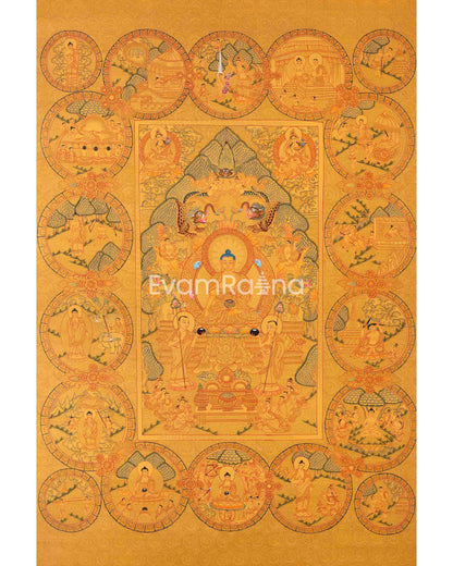 Buddha Life Story Thangka