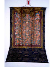 Vintage Buddha Mandala With Brocade