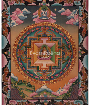 Vintage Buddha Mandala
