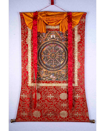 Brocade Mounted Buddha Mandala
