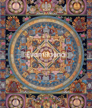 Original Hand painted Buddha Mandala 