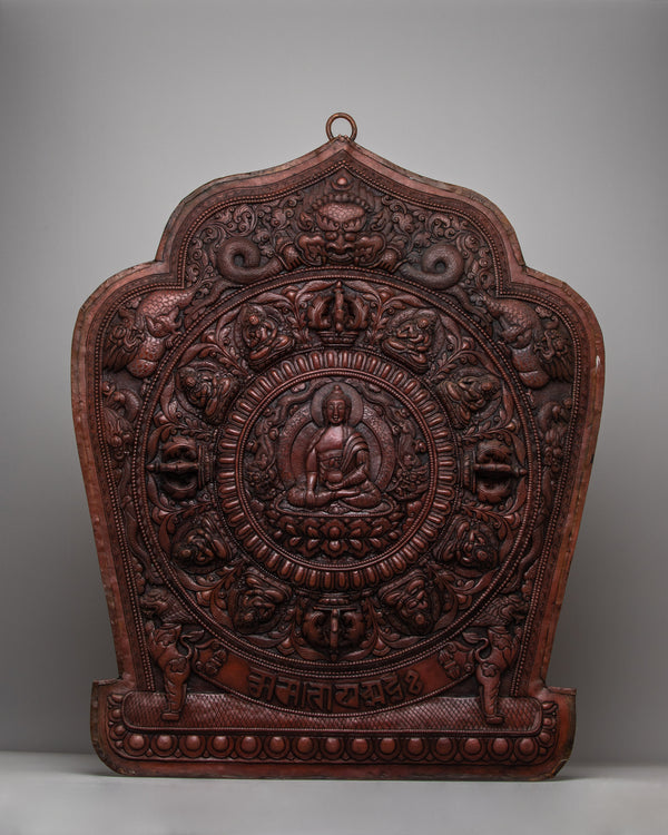 Shakyamuni Buddha Buddhist Handmade Wall Hanger | Intricately Crafted Buddhist Art for Sacred Decor