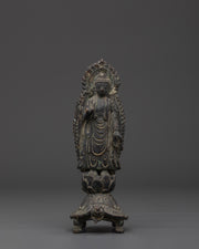 Buddha on Turtle | Spiritual Copper Sculpture