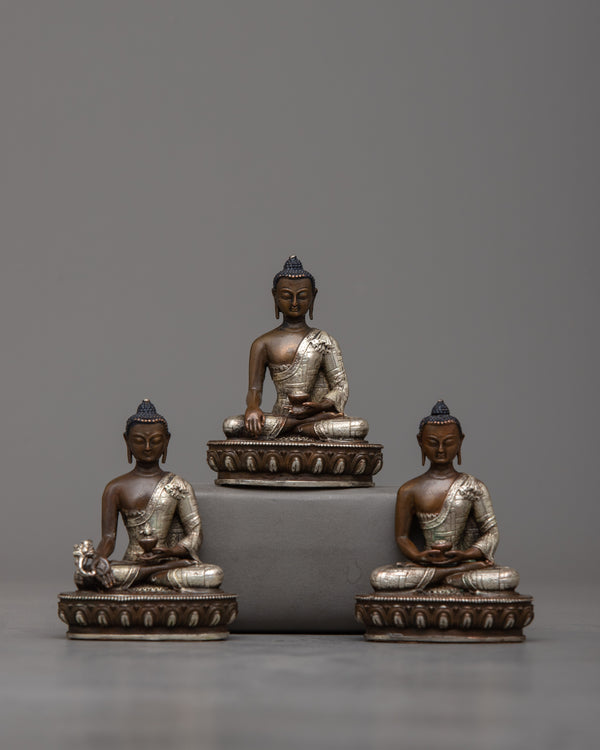 Machine Molded Buddha Set Statue