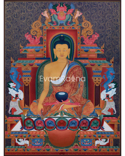 Buddha Shakyamuni Thangka Print