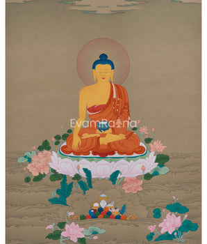 Dhyani Buddha Shakyamuni Meditation Thangka 